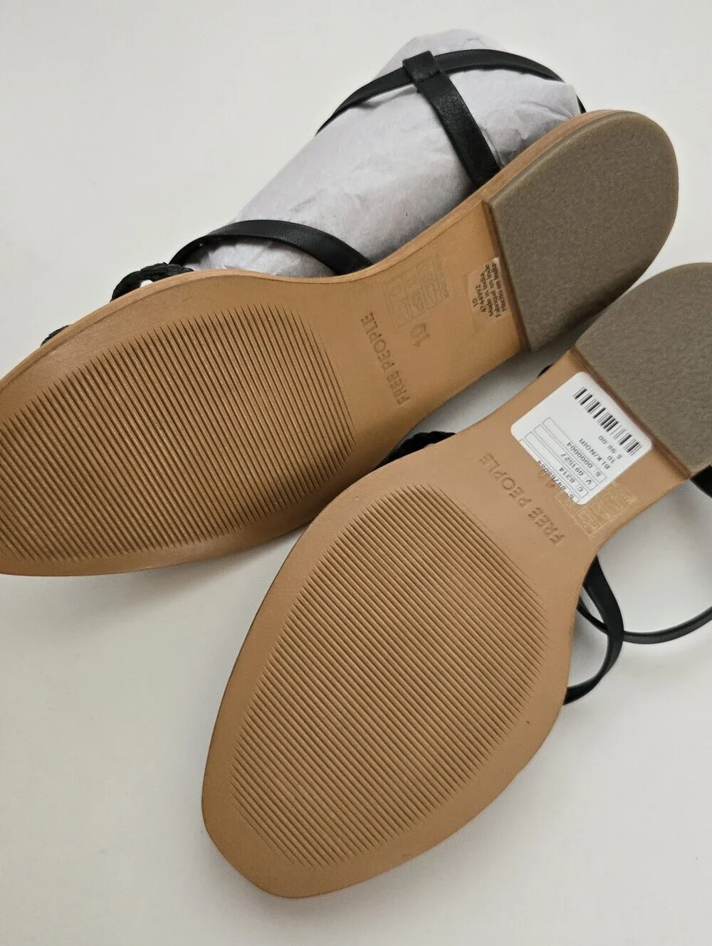 NWT Free People Black Sunny Days Sandals Summer Boho